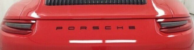 Porsche OEM Genuine 991 911 Matte Black PORSCHE Rear Nameplate Badge ...