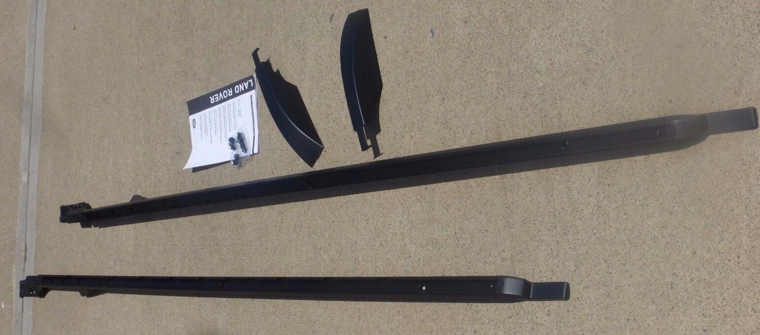 LR3 LR4 OEM Land Rover Black Extended Length Roof Rails Discovery 3 4 Brand New