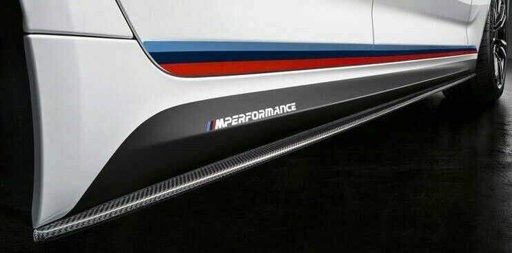 BMW OEM G30 G31 F90 M5 M Performance Carbon Fiber Side Skirt Covers With Decals
