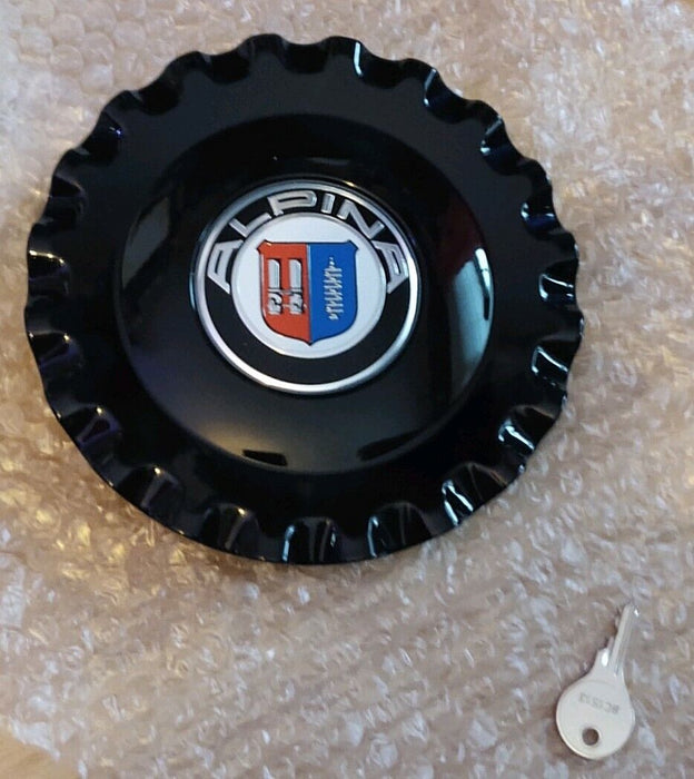 BMW F01 F02 F06 6+7 Series Alpina OEM B6 B7 Wheel Cap Hub Black With Key & Lock