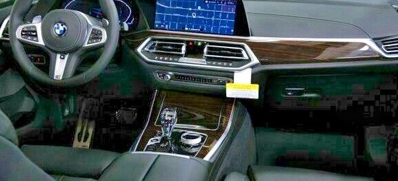 BMW OEM G05 X5 2019+ G06 X6 2020+ Fineline Stripe Gloss Brown Interior Trim Kit