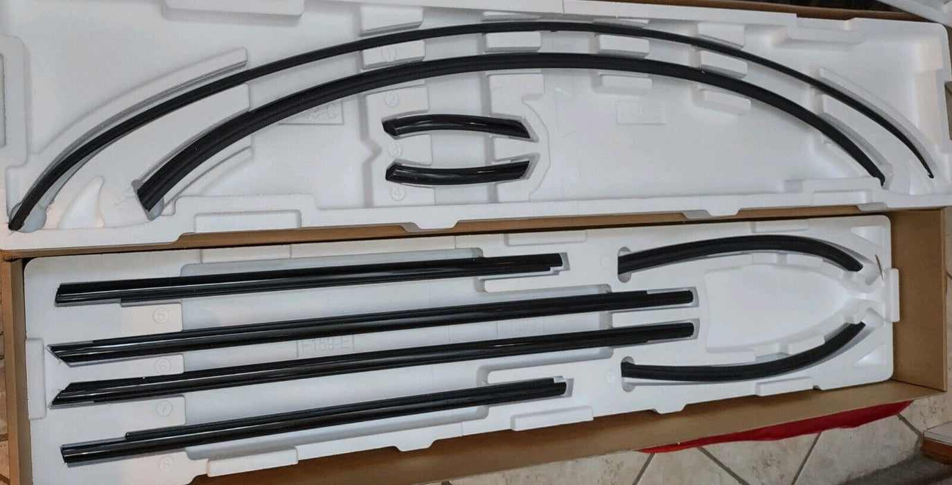 Mini Cooper OEM F55 5 Door Piano Black Waistline Beltline Trim Finishers Kit New