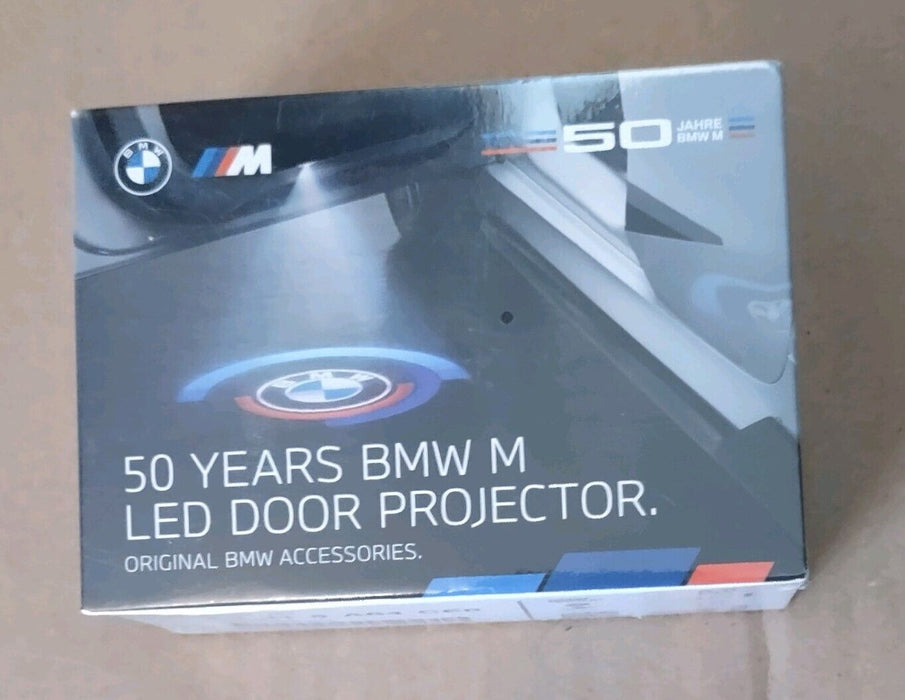 BMW OEM 50 Years BMW M LED Door Logo Projector Most Models Fitment Brand New