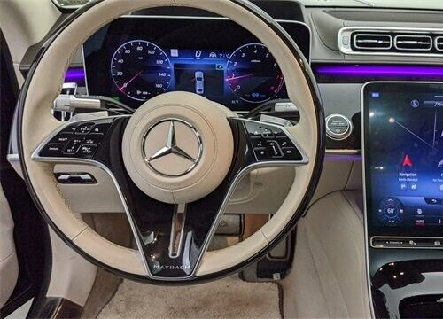 Mercedes-Benz OEM W223 S-Class 2021+ Maybach Poplar Wood Steering Wheel New