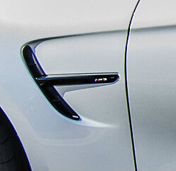 BMW OEM F80 M3 Competition Package High Gloss Black Molding Fender Side Vents