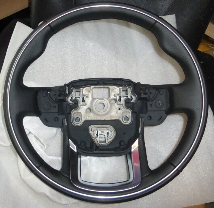 Range Rover Velar OEM L560 L405 L494 Ebony Steering Wheel With Chrome Ring New