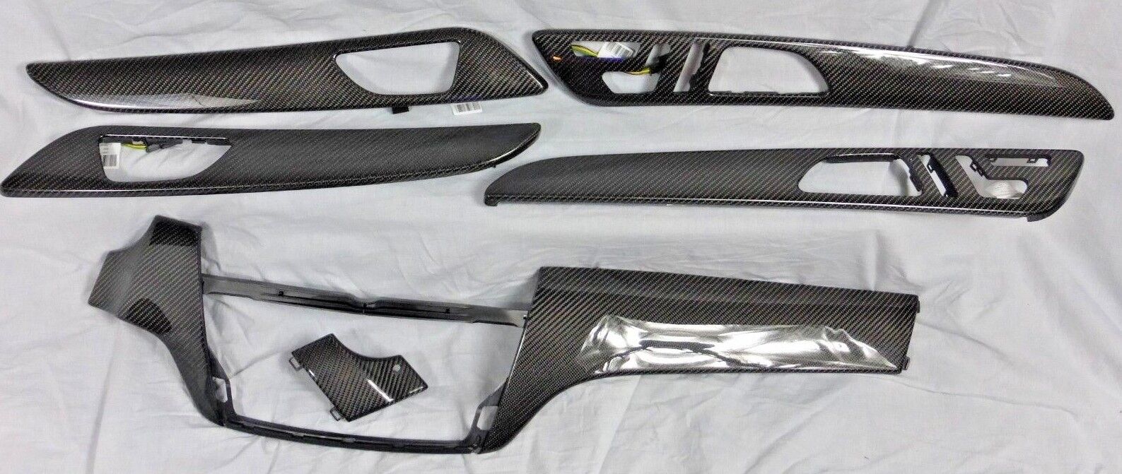 Mercedes-Benz OEM C292 GLE Coupe AMG Carbon Fiber Interior Trim Kit 6 Pieces New