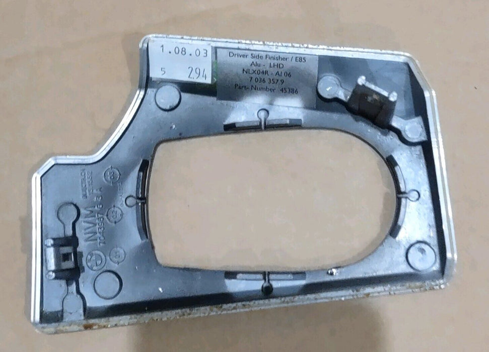 BMW OEM Genuine E85 E86 Z4 2003-2008 Brushed Aluminum Left Dashboard Trim LHD