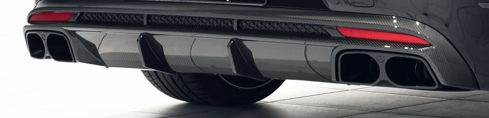 Mercedes Brabus OEM Carbon Fiber Rear Bumper Diffuser S Class Coupe S6 ...