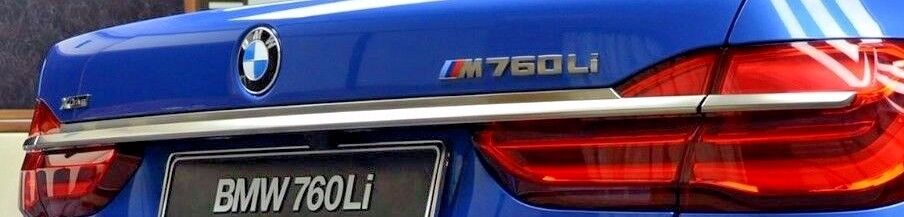 BMW OEM G11 G12 2016+ 7 Series M Performance cerium Grey Trunk Trim Strip New