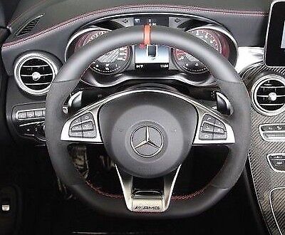 Mercedes-Benz OEM W205 AMG Performance Leather Alcantara Steering Wheel C-Class