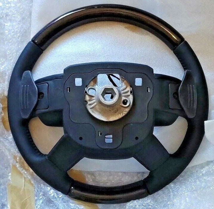 Range Rover OEM L405 2013+ Shadow Walnut & Lunar Leather Heated Steering Wheel