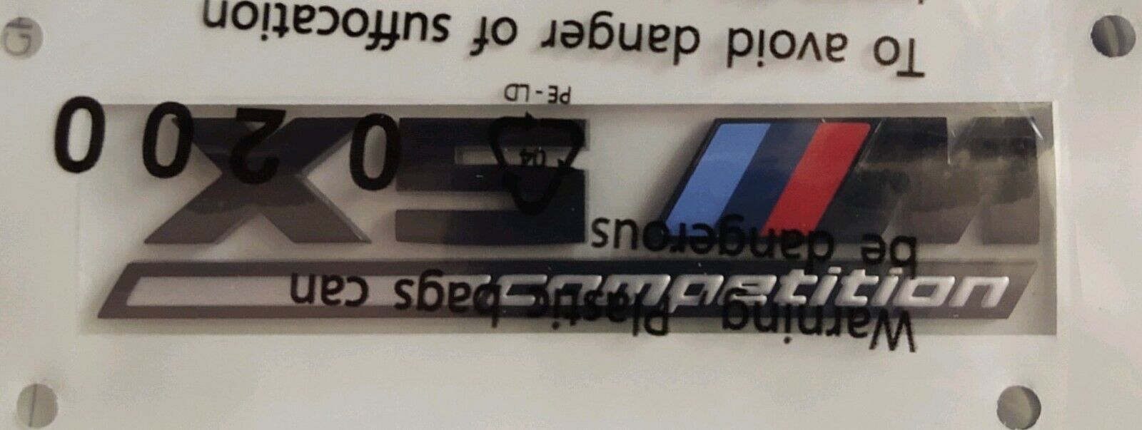 BMW OEM F95 X5 M Competition Center Console Emblem Badge Factory Brand New