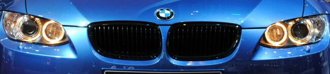 BMW Brand OEM E92 E93 M3 E90 E91 3 Series Black Chrome Grille Pair New