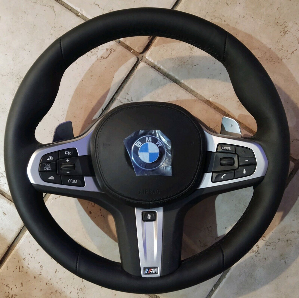 BMW G30 G12 G05 G06 G07 G14 G15 M Sport Leather Steering Wheel