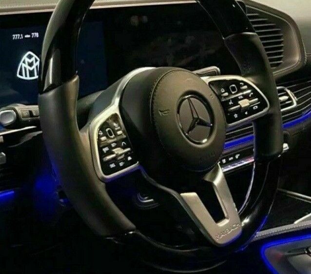Mercedes-Benz OEM X290 X463 W167 C190 AMG Piano Black & Leather Steering Wheel