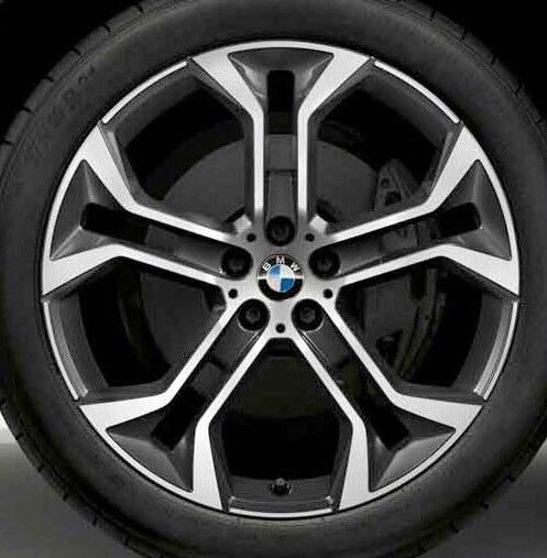 BMW OEM G06 X6 G05 X5 G01 X3 G02 X4 Style 744 Orbit Grey Y-Spoke 21
