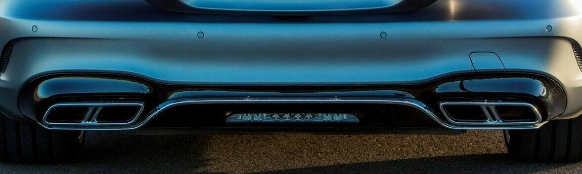 Mercedes OEM R231 SL Class 2017-2019 Chrome Trim Set For AMG Rear Bump ...