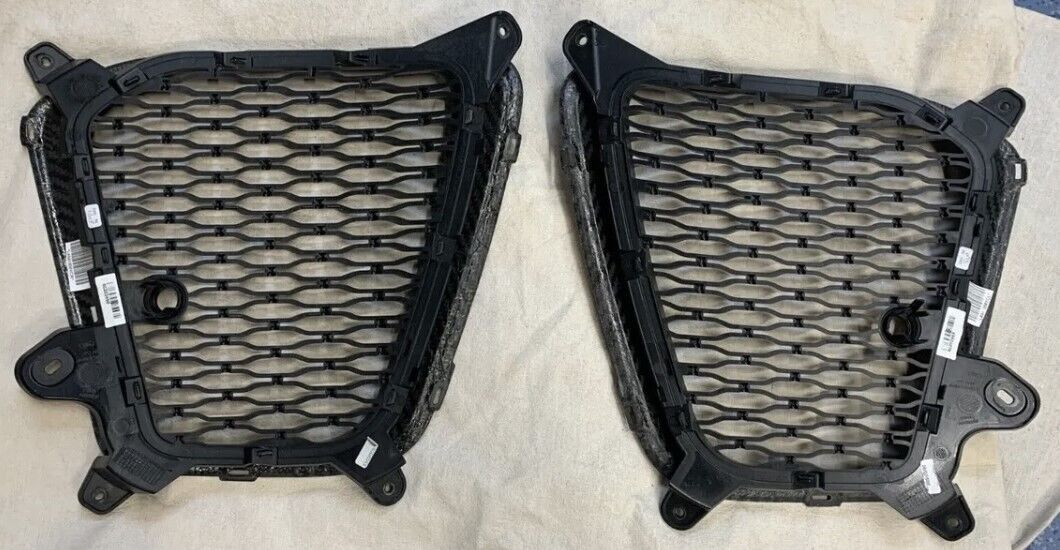 Range Rover Sport SVR OEM L494 2018+ Carbon Fiber Front Bumper Intake Trim Pair