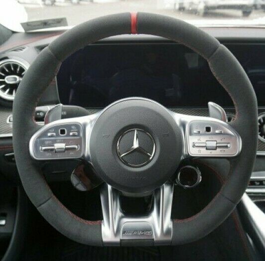 Mercedes-Benz OEM X290 X463 W167 C190 AMG GT Alcantara Microfiber Steering Wheel