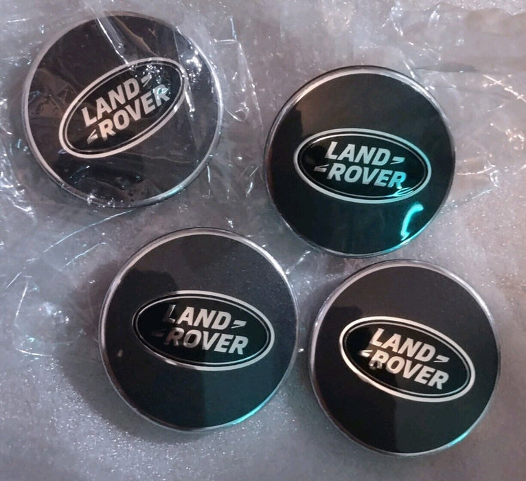 Land Rover Logo OEM Dark Green Dark Grey Premium Wheel Cap Set Of 4 Brand New