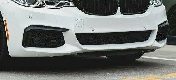 BMW OEM G30 G31 G38 5 Series 2017-2020 M Sport Black Front Bumper Trim Pair New
