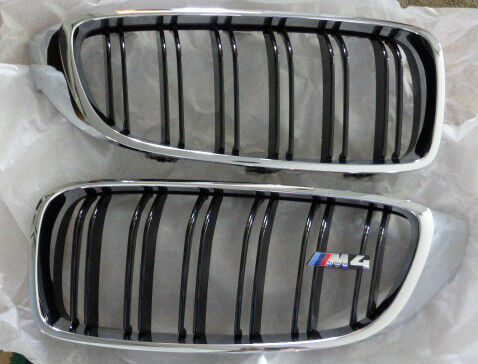 BMW Brand OEM Genuine F32 F33 F36 4 Series M4 Front Grille Pair Factory New
