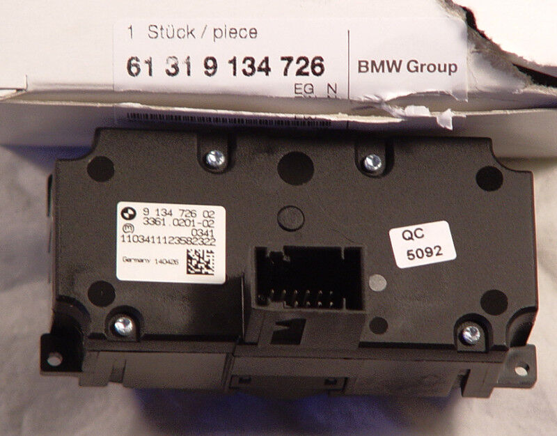 BMW OEM E60 E61 E70 X5 E71 X6 Euro Light Control Switch For Rear Foglamps