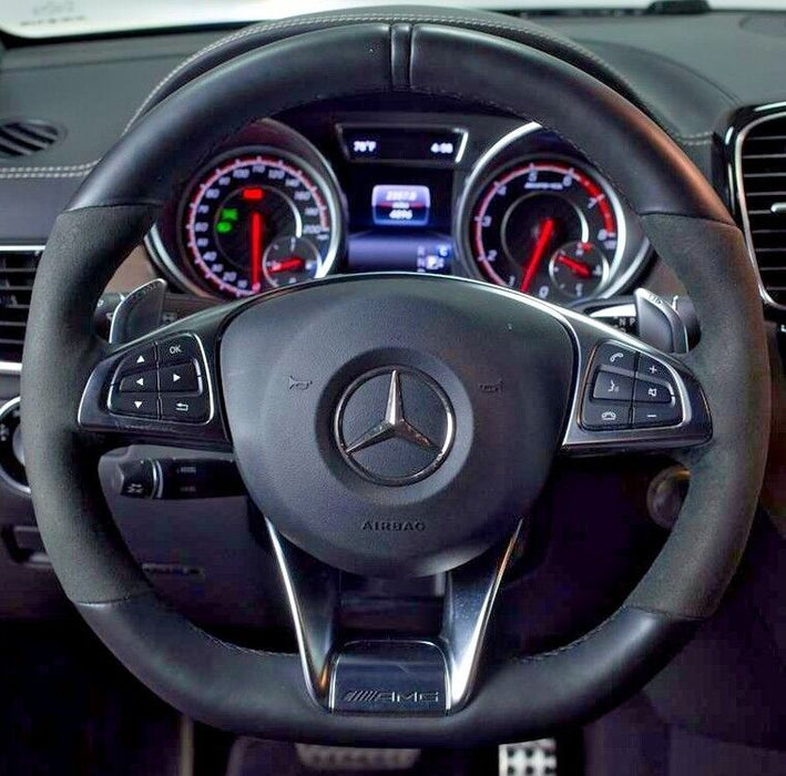 Mercedes-Benz OEM W166 C292 AMG Performance Leather & Alcantara Steering Wheel