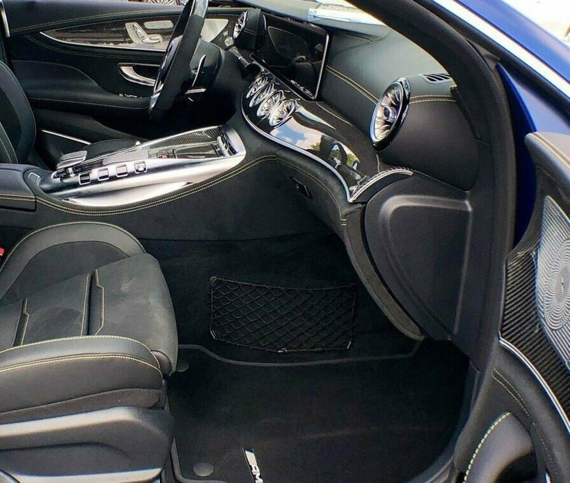 Mercedes-Benz OEM X290 AMG GT Coupe Carbon Fiber Interior Trim Kit 7 Pieces New