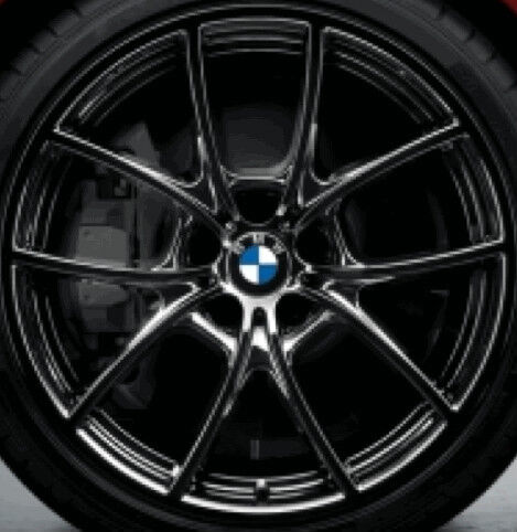 BMW OEM F10 F11 F06 F12 F13 5 & 6 Series 20" Style 356 Wheels Liquid Black NEW