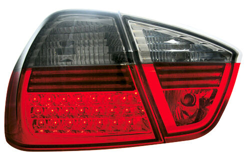 BMW E90 Sedan 06-09 Dectane LED Red & Black Taillights