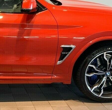 BMW OEM F97 X3 M 2020+ Chrome & Black Air Duct/Side Vent Pair Brand New