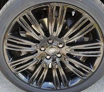 Range Rover L405 OEM 22" x 9.5" 9 Split Spoke Wheel Set Pincer AF Gloss Black