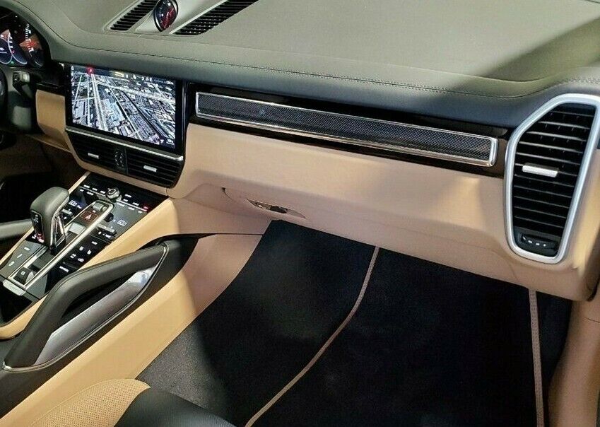 Porsche OEM 9Y0 Cayenne 2018+ Carbon Fiber Interior Trim Set Of 5 Brand New