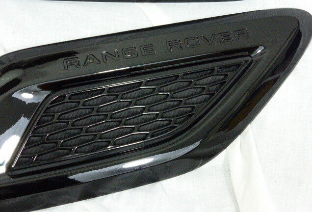 Land Rover OEM Range Rover Sport 2014+ Hood Vent Louvre Pair Glossy Black SVR