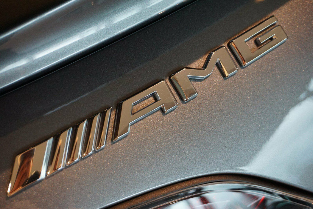 Mercedes-Benz OEM C190 AMG GT-R AMG Badge Black Chrome Brand New