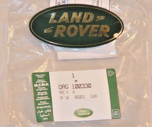 OEM Land Rover Green & Gold Front Grille Emblem Badge P38 Range Rover Discovery