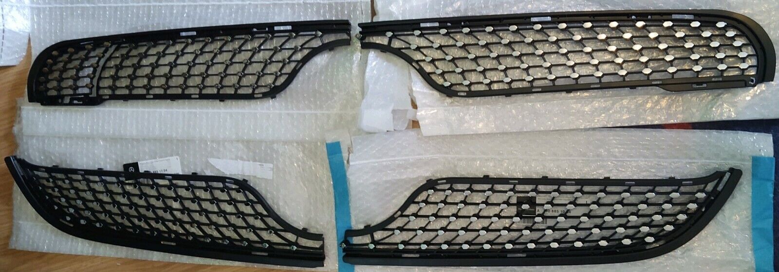 Mercedes-Benz OEM C190 AMG GT AMG Galvanics Package 2016-17 Front Grille Inserts