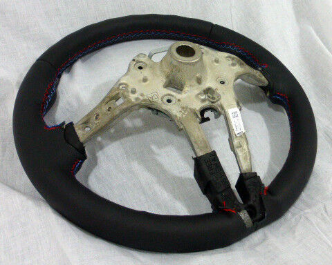 BMW OEM F10 M5 F06 F12 F13 M6 Heated Steering Wheel Tri-Color Rim & Cover Only