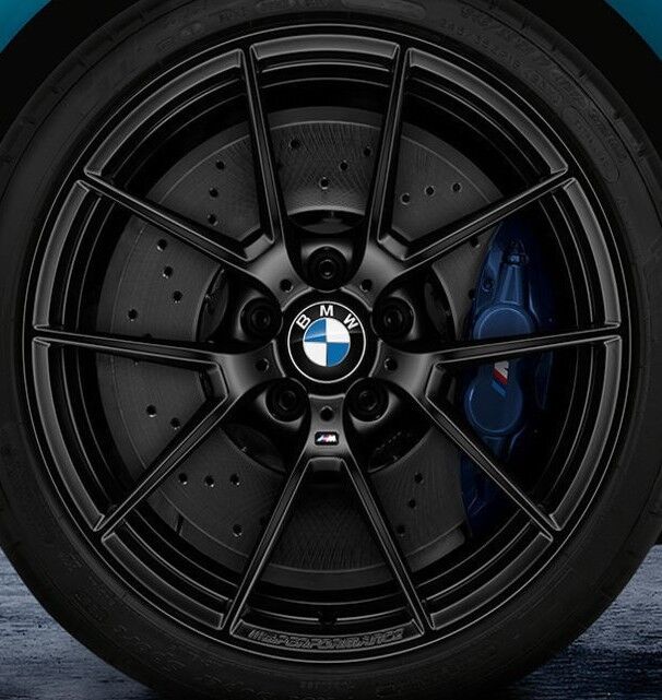 BMW OEM F80 F82 F83 F87 763M 19" M2 M3 M4 M Y-Spoke Staggered Wheels Matte Black
