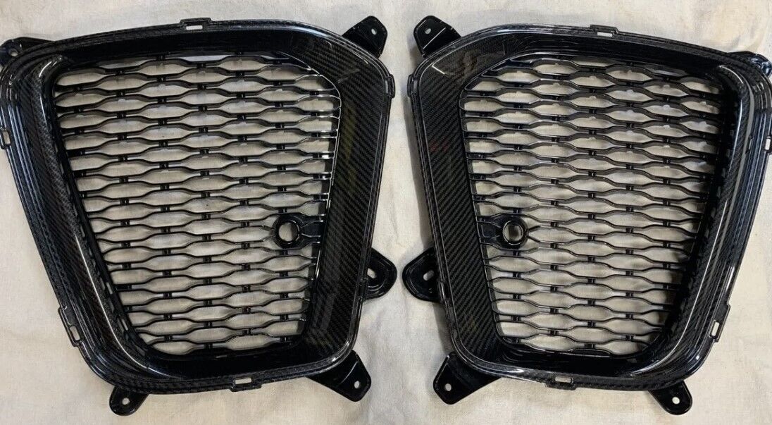 Range Rover Sport SVR OEM L494 2018+ Carbon Fiber Front Bumper Intake Trim Pair