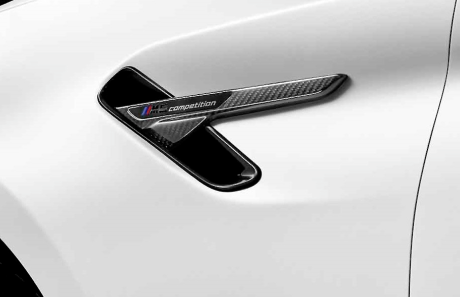 BMW Brand OEM F90 M5 Competition 2018+ Carbon Fiber Black Side Vent Pair New