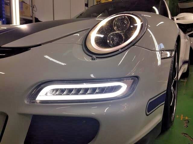 Porsche 997 911 2005-2008 Dectane LED DRL Driving Lamps Foglamps Brand New