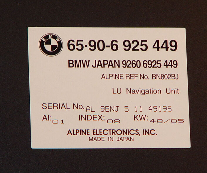 Land Rover DVD Range Rover L322 2002-2004 Navigation Computer Japanese Market