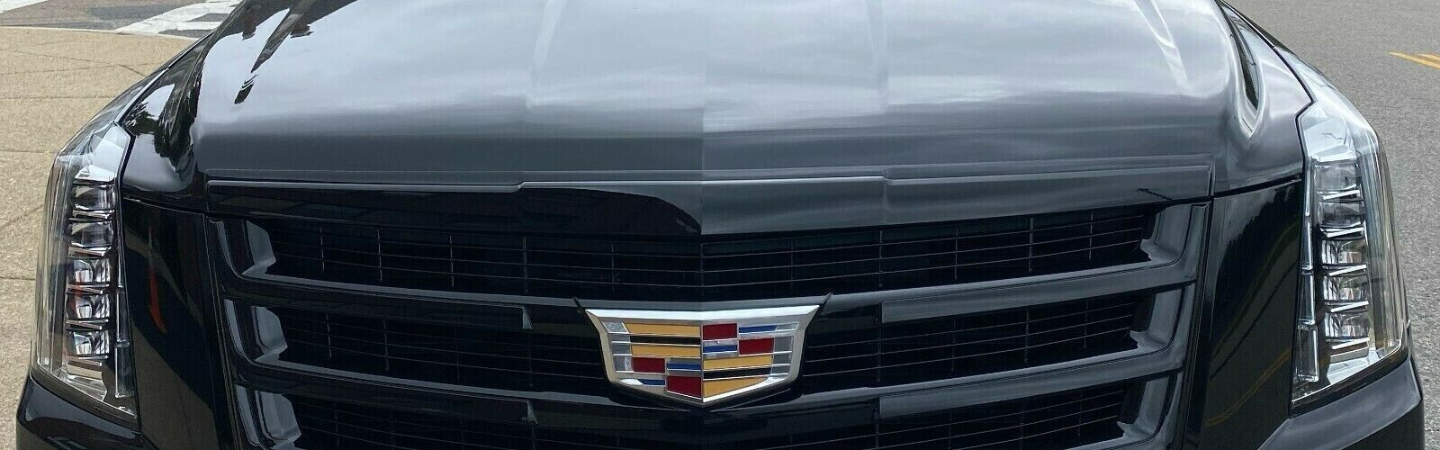 GM OEM Cadillac Escalade 2015-2020 Black Hood Trim Molding Generation 4 New