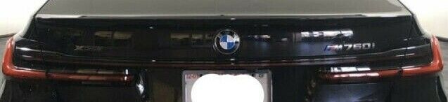 BMW OEM G11 G12 LCI 2020+ 7 Series M Performance Black Chrome Trunk Trim Strips