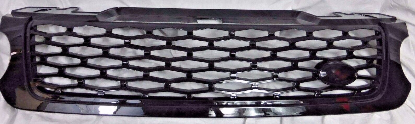 SVR Style Gloss Black Mesh Front Grille Fits 2014-17 Range Rover Sport L494 New
