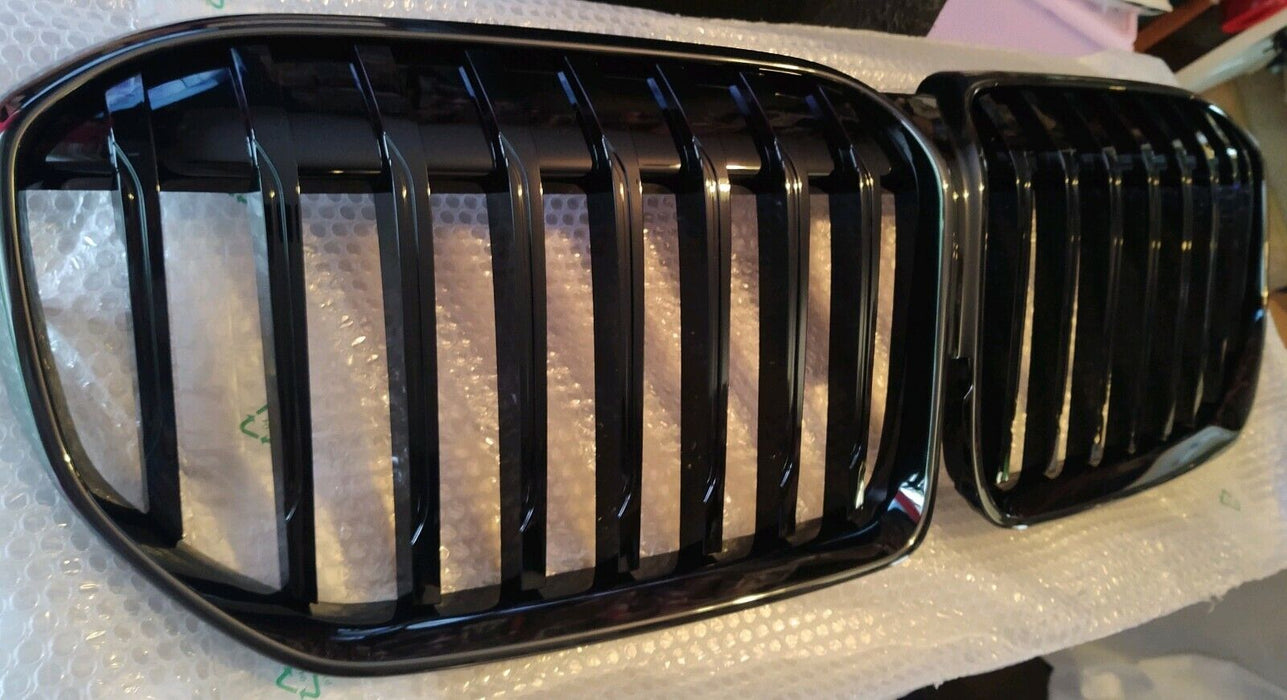 BMW OEM G11 G12 LCI 7 Series 2020-2022 Gloss Black & Cerium Grey Front Grille M760i