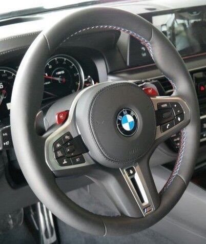 BMW F90 M5 Tri-Color Stitching M Sport Non-Heated Steering Wheel OEM G30 G11 G12